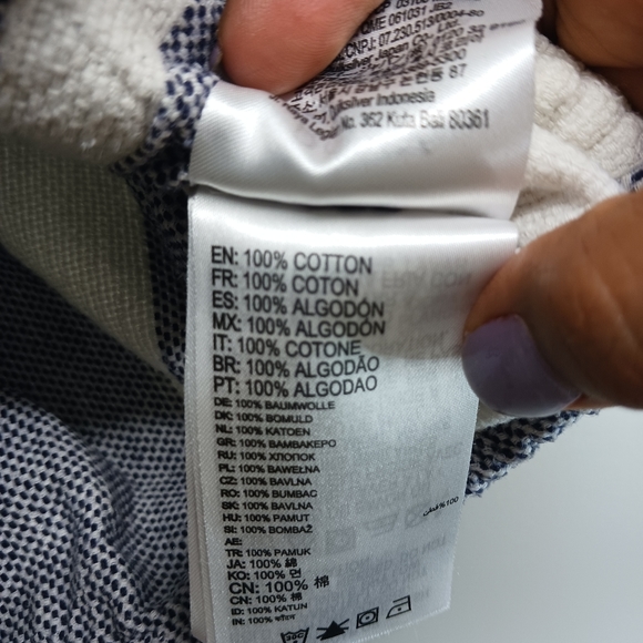 Roxy Hooded Top Women Size XS Blue White Stripes Short Sleeve Front Pocket - Picture 8 of 12